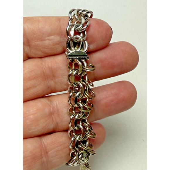 Vtg JACOBY BENDER JB 7.25" Silver Overlay Charm Bracelet Walt Disney Productions - Picture 7 of 7